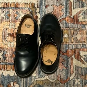 Navy blue, doc martins, never worn, black laces